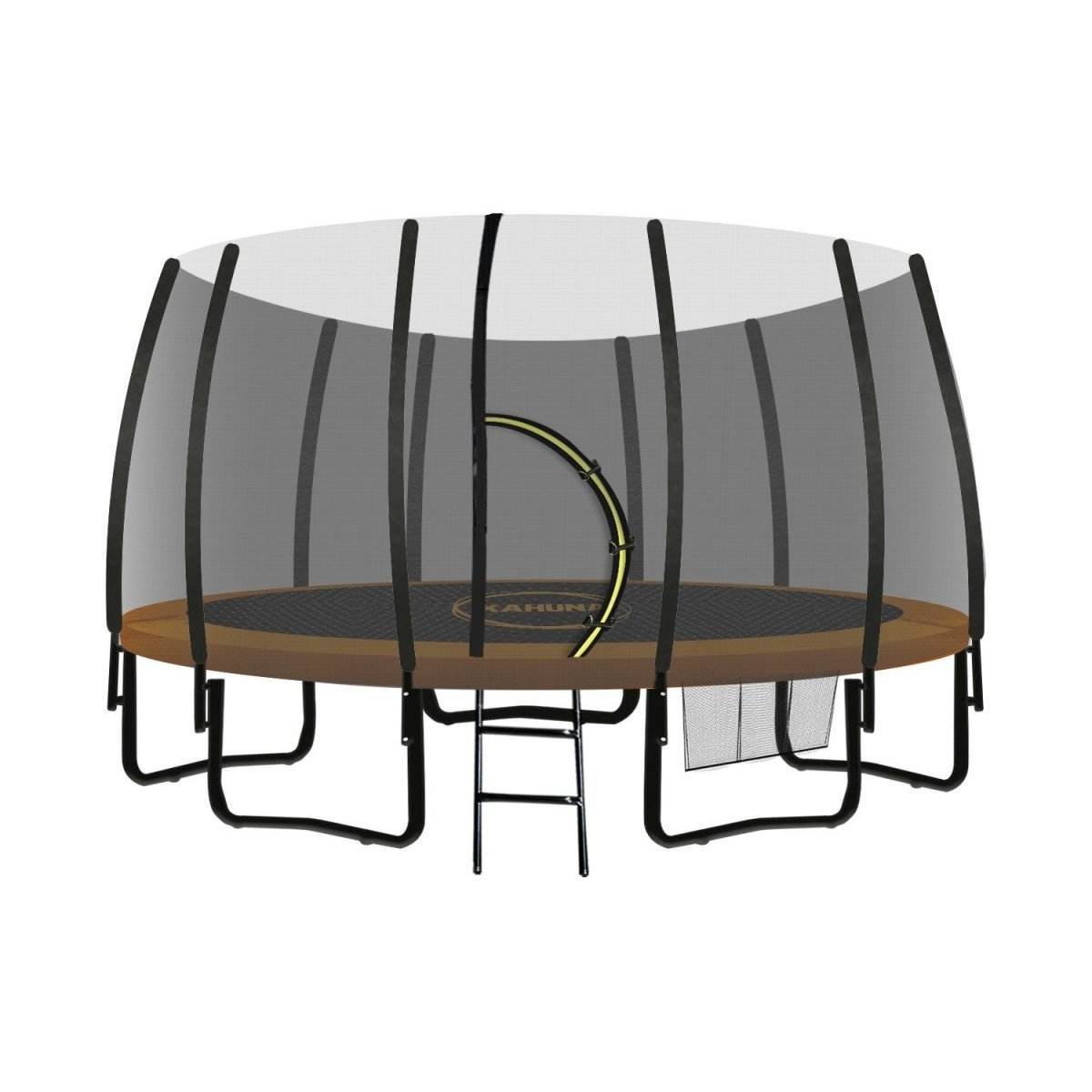 Kahuna Twister 12ft Springless Trampoline Outdoor Mat Pad Net Ladder | Outdoorium