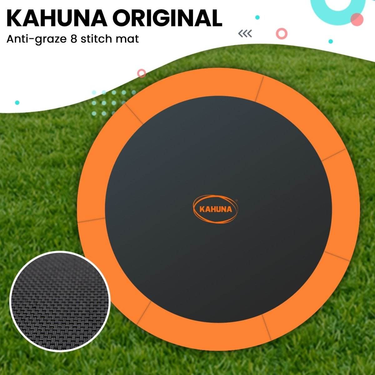 Kahuna Twister 14ft Springless Trampoline Outdoor Kids Safety Net Pad Mat - Outdoorium