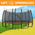 Kahuna Twister 14ft Springless Trampoline Outdoor Kids Safety Net Pad Mat - Outdoorium