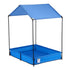 Keezi Kids Sandpit Metal Sandbox Sand Pit with Canopy Cover Outdoor Toys 120cm | Outdoorium