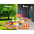 Keezi Kids Sandpit Wooden Boat Sand Pit Bench Seat Outdoor Beach Toys 165cm | Outdoorium