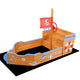 Keezi Kids Sandpit Wooden Boat Sand Pit Bench Seat Outdoor Beach Toys 165cm | Outdoorium