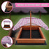Kids Wooden Toy Sandpit with Adjustable Canopy | Outdoorium