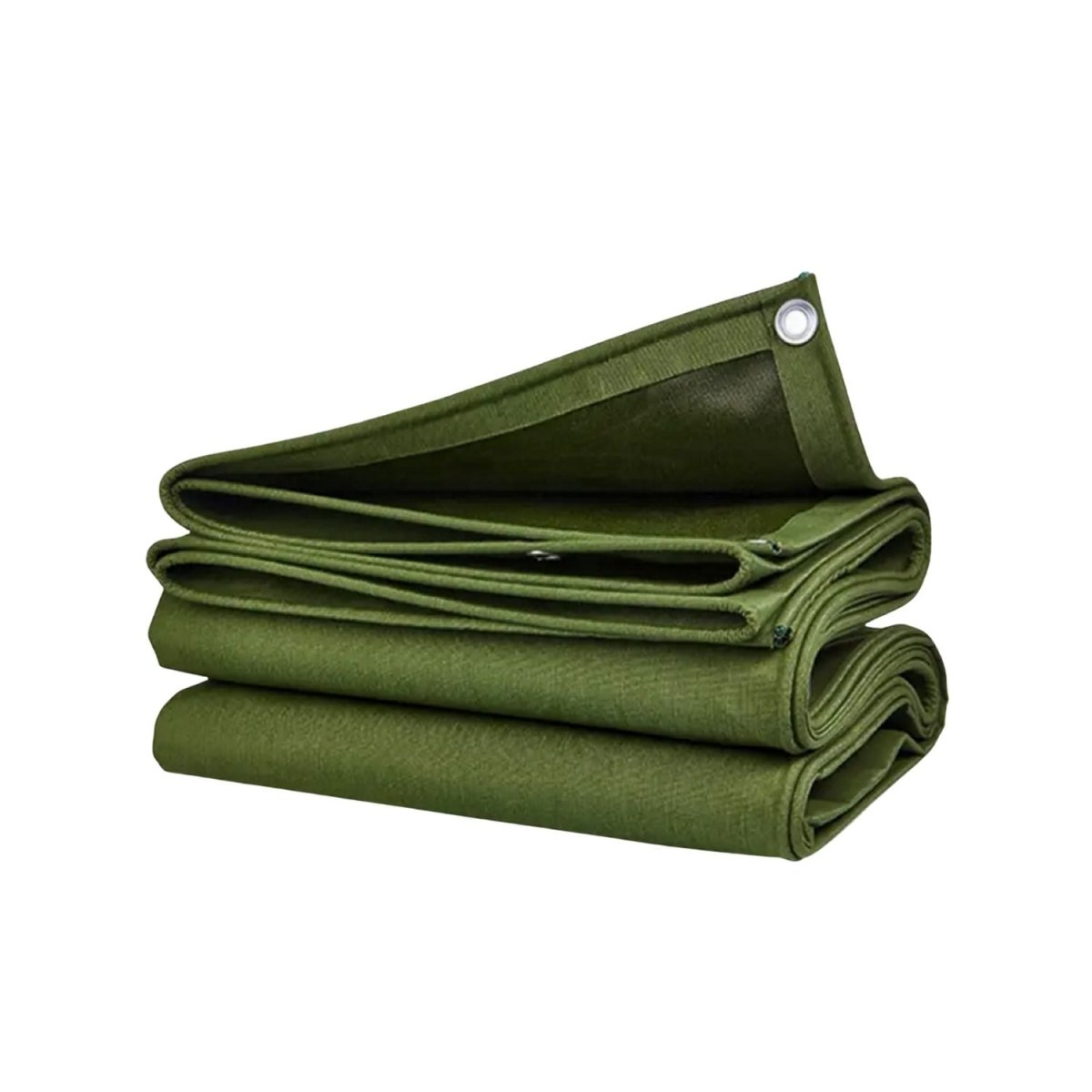 KILIROO 3X3m Heavy Duty Waterproof Sun Blocked Dustproof Canvas Tarp Army Green - Outdoorium