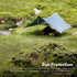 KILIROO 3X4m Large Waterproof Camping Tarp Tent (Forest Green) - Outdoorium