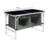 KILIROO Camping Table 120cm Black (With Grey Storage Bag) - Outdoorium