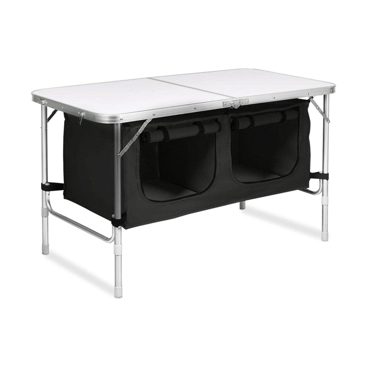 KILIROO Camping Table 120cm Silver (With Black Storage Bag) - Outdoorium