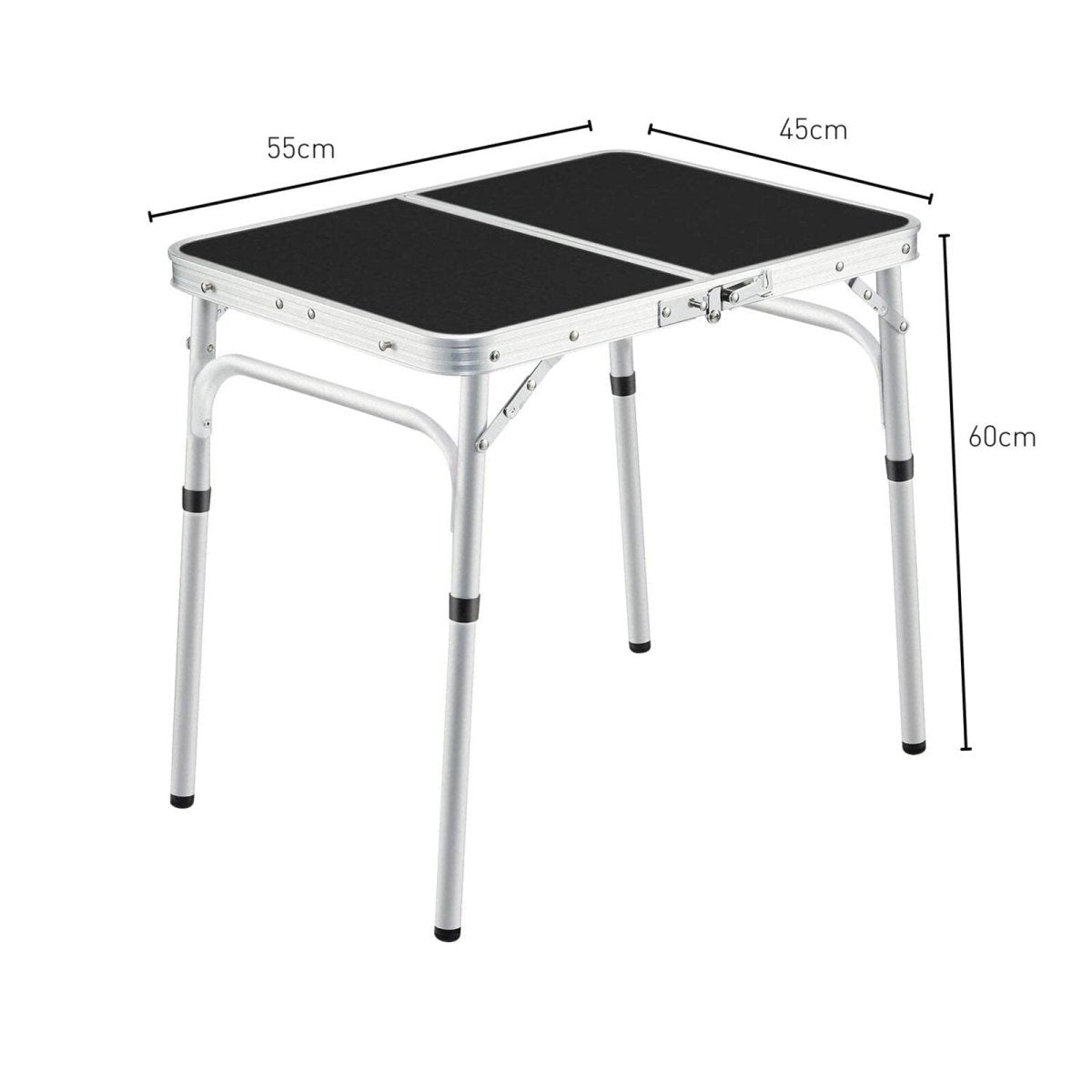 KILIROO Camping Table 60cm Black - Outdoorium