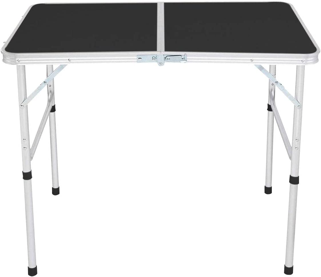 KILIROO Camping Table 90cm Black - Outdoorium