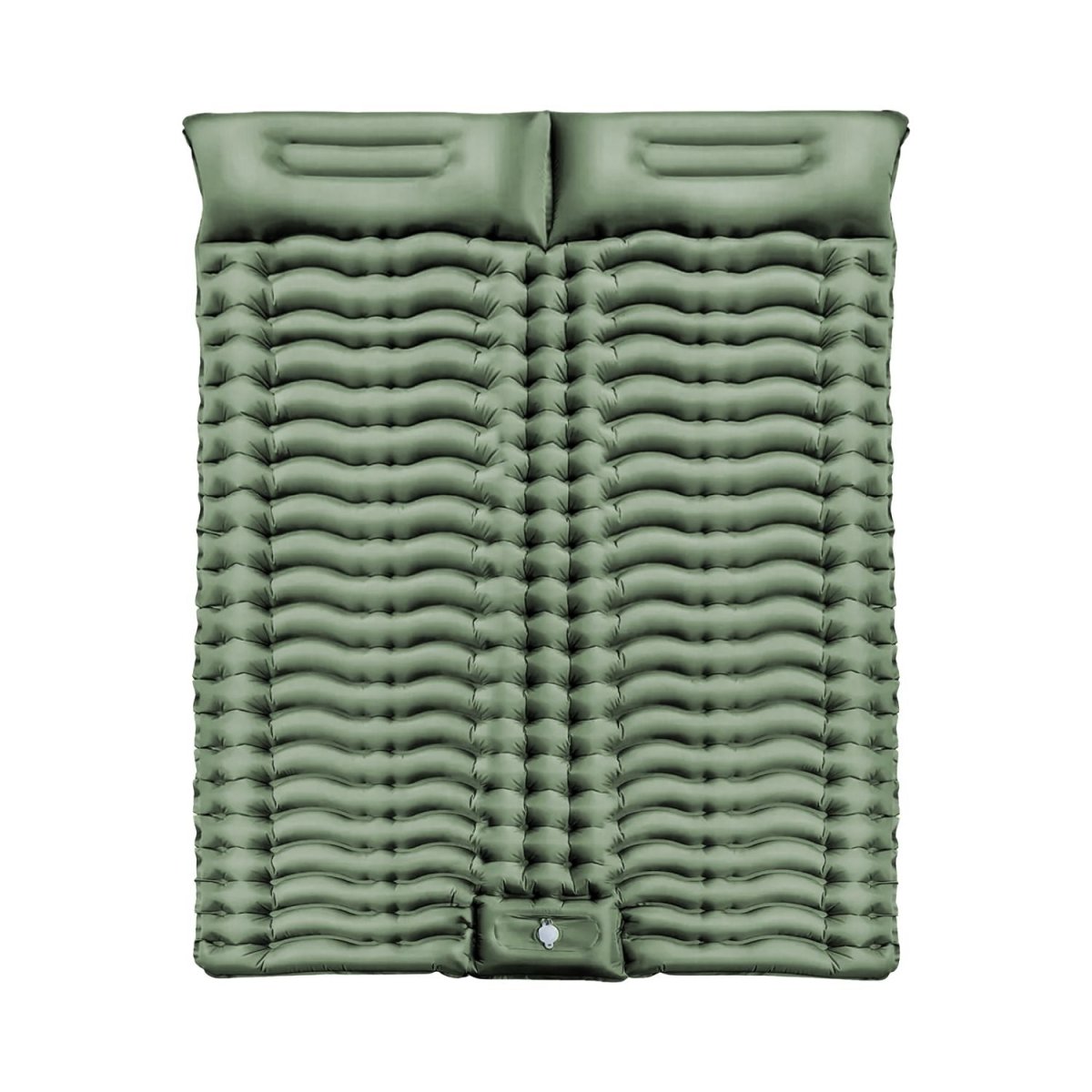 KILIROO Double Inflatable Camping Sleeping Pad with Pillow (Army Green) - Outdoorium