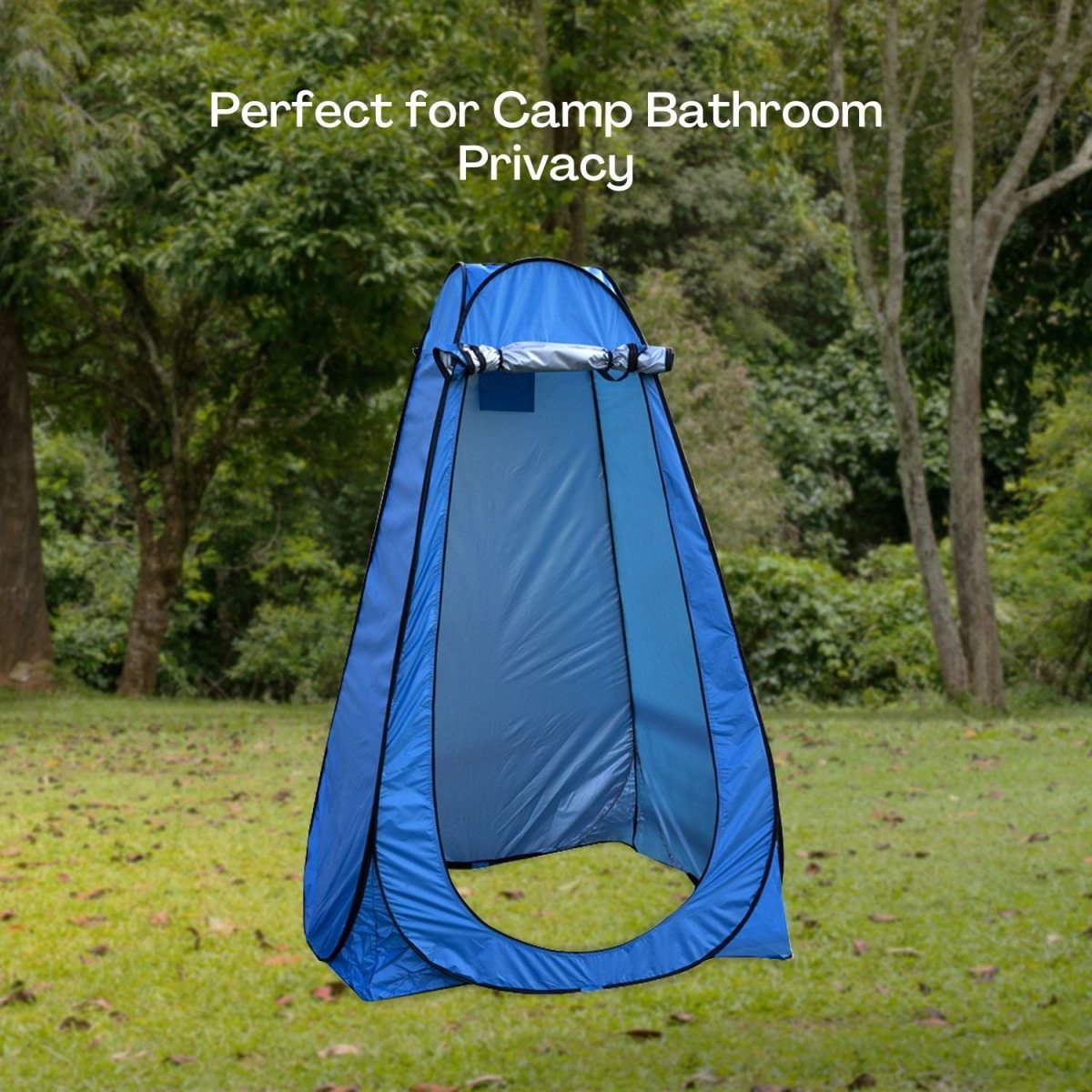 KILIROO Shower Tent with 2 window (Dark Blue) - Outdoorium