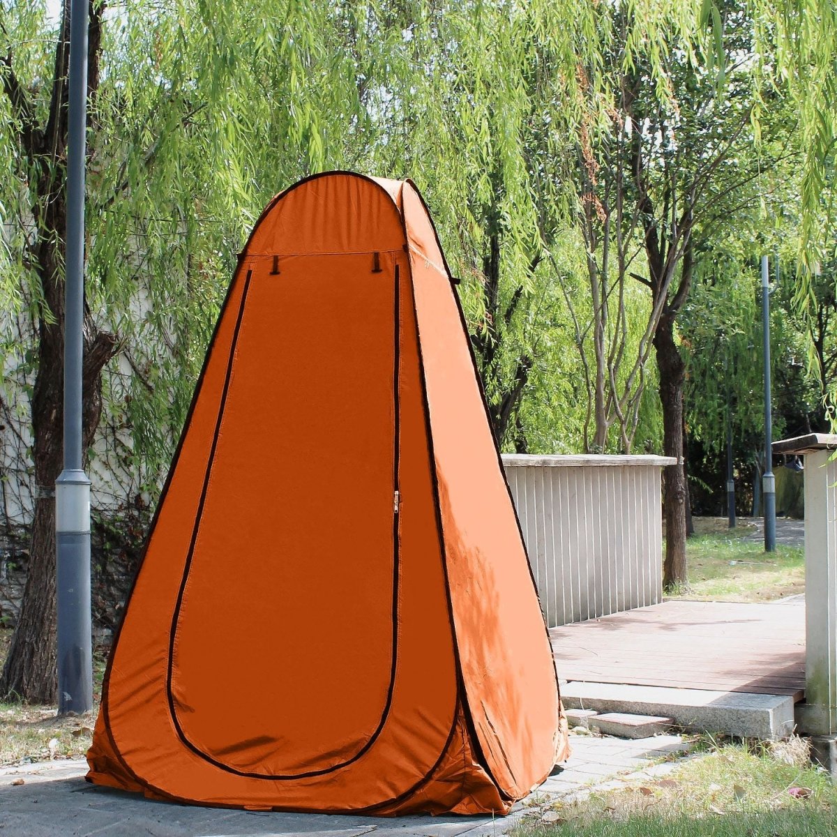 KILIROO Shower Tent with 2 Window (Orange) - Outdoorium