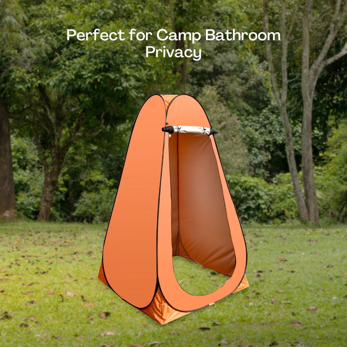 KILIROO Shower Tent with 2 Window (Orange) - Outdoorium