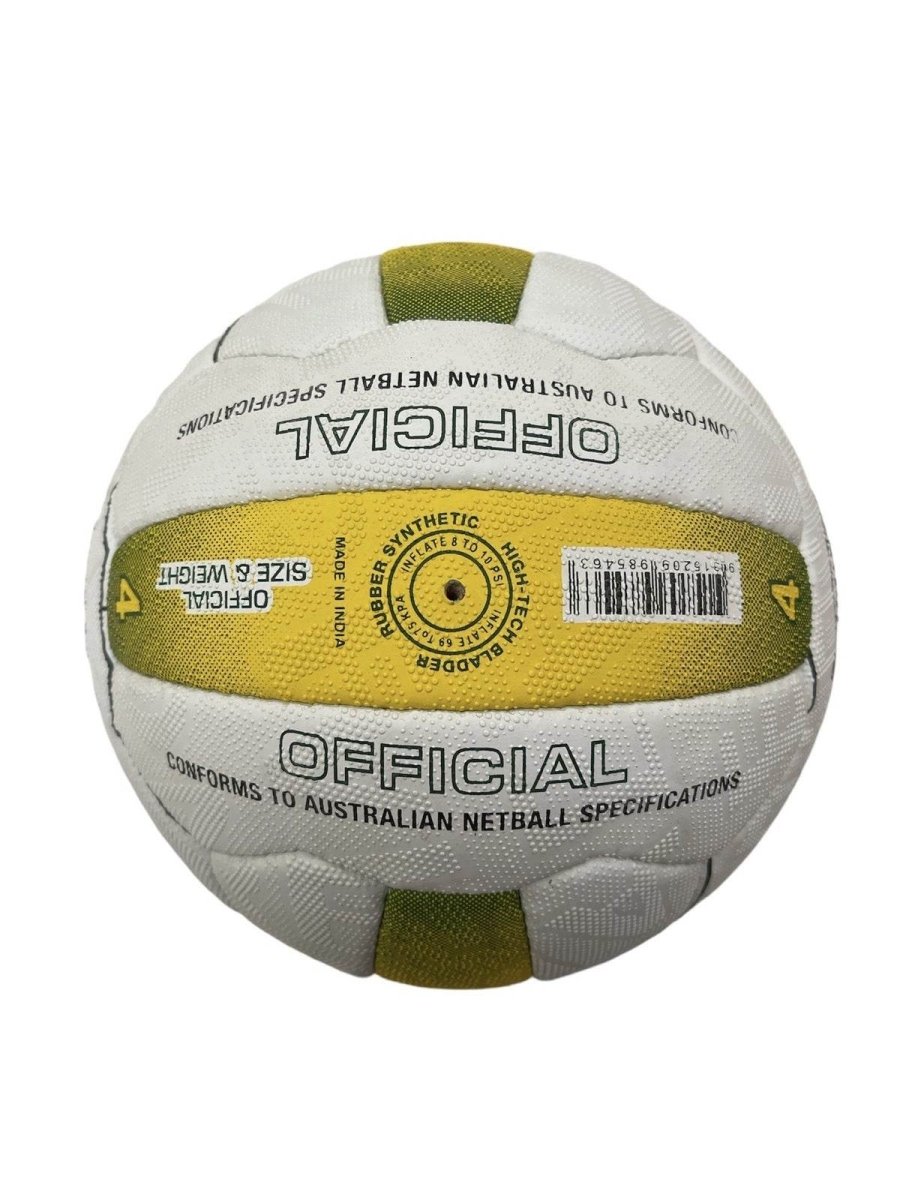 Kim Green Match Gripper Netball Hand Sewn Waterproof Net Ball Official Size 4 | Outdoorium