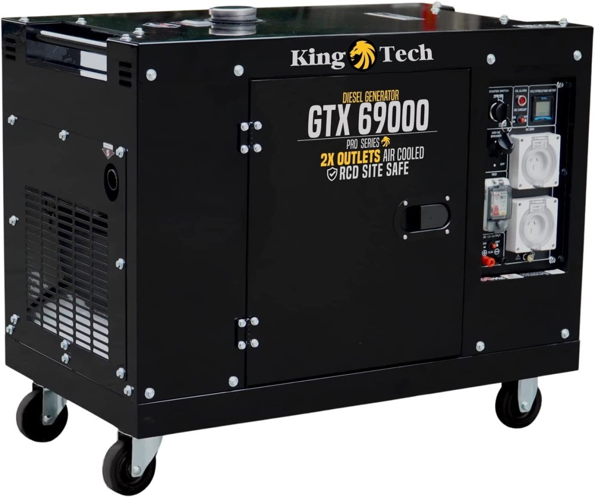 KINGTECH 8.4kW Max 6kW Rated Diesel Generator Single Phase - Outdoorium