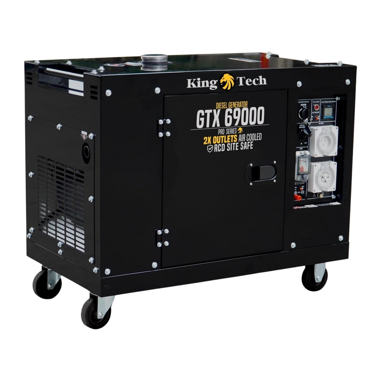 KINGTECH 8.4kW Max 6kW Rated Diesel Generator Single Phase - Outdoorium