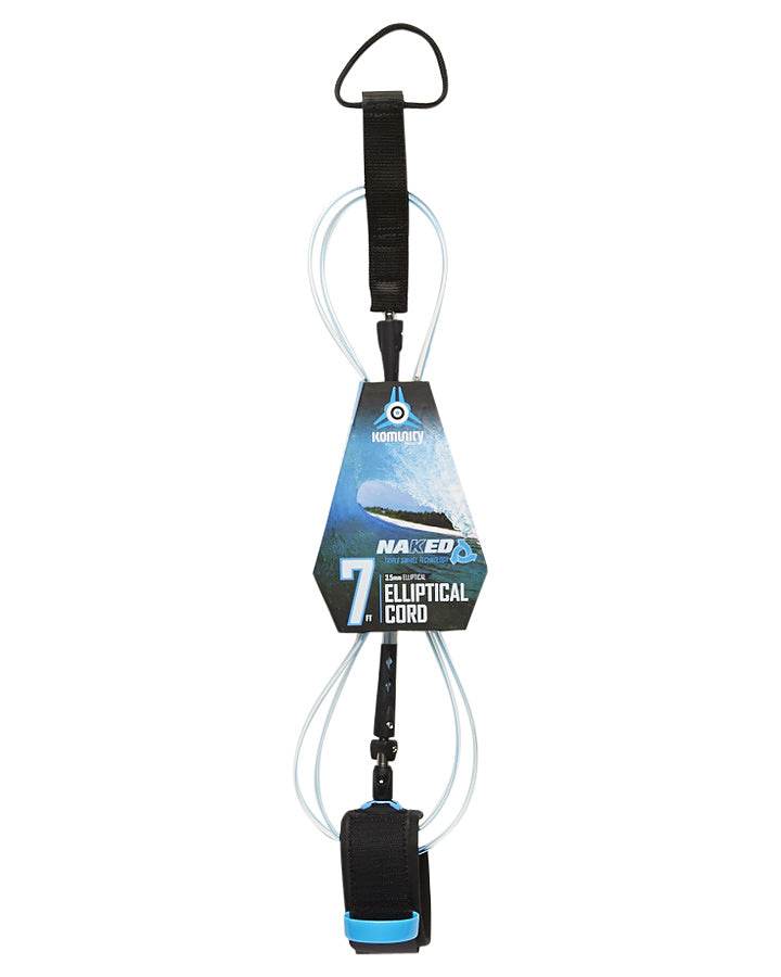 Komunity 7ft Naked Elliptical Cord Leash Surfboard Legrope Leash Surf Surfing Leg Rope | Outdoorium
