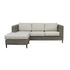 Lara 3 Seater Outdoor Sofa Rattan Reversible Chaise Lounge Light Grey - Outdoorium