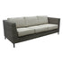 Lara 3 Seater Outdoor Sofa Rattan Wicker Lounge Light Grey - Outdoorium