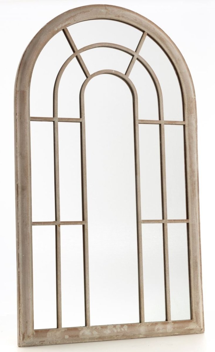 Large Garden Arched Window Mirror - Outdoorium