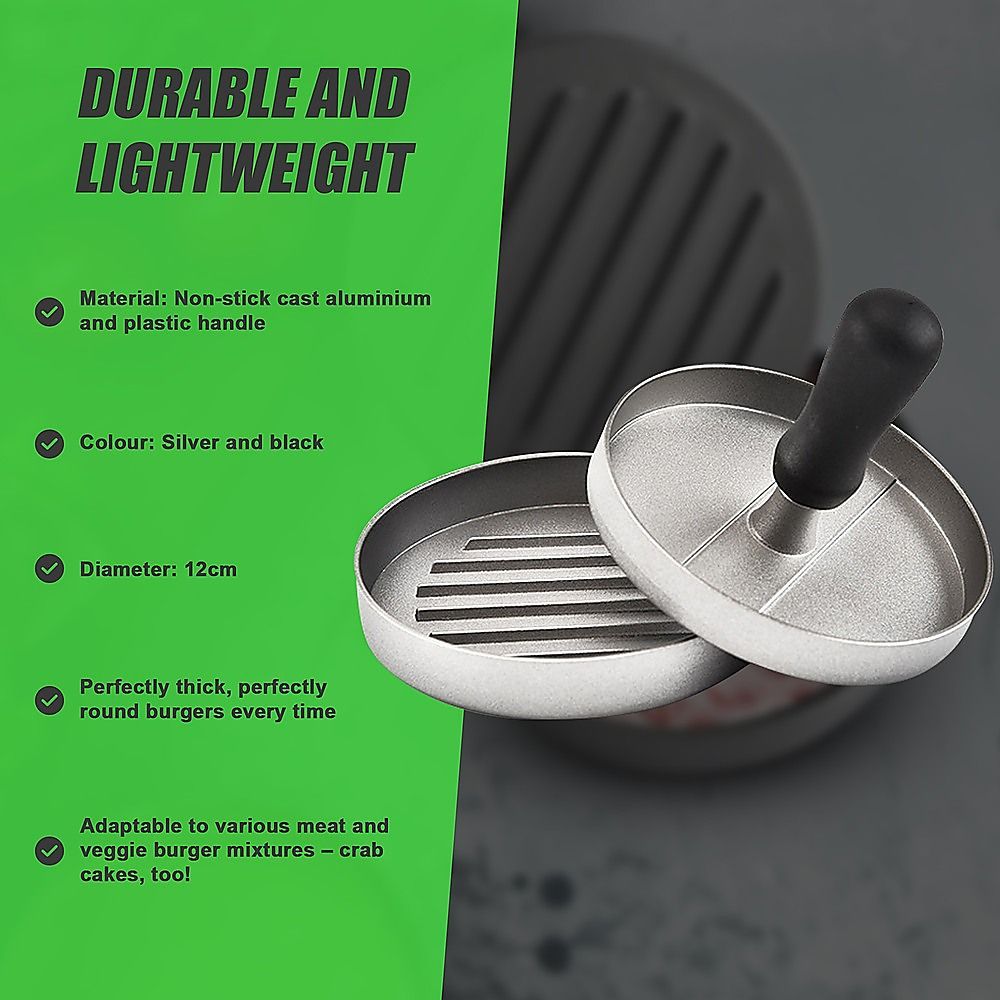 Large Round Hamburger Patty Maker Grill Press Burger Metal Mold Cooking Tools - product image 11