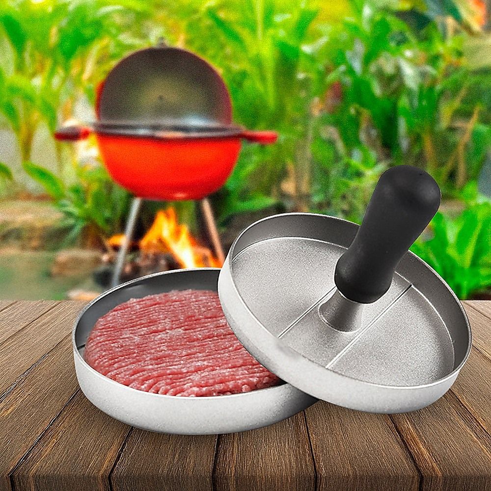 Large Round Hamburger Patty Maker Grill Press Burger Metal Mold Cooking Tools - product image 5