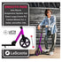 Lascoota Pulse Kick Push Commuter Scooter Teen Adult Graphic Black | Outdoorium