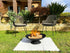 Lassen Cast Iron Wood Burning Fire Pit - Black 78cm | Outdoorium
