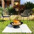 Lassen Cast Iron Wood Burning Fire Pit - Black 78cm | Outdoorium
