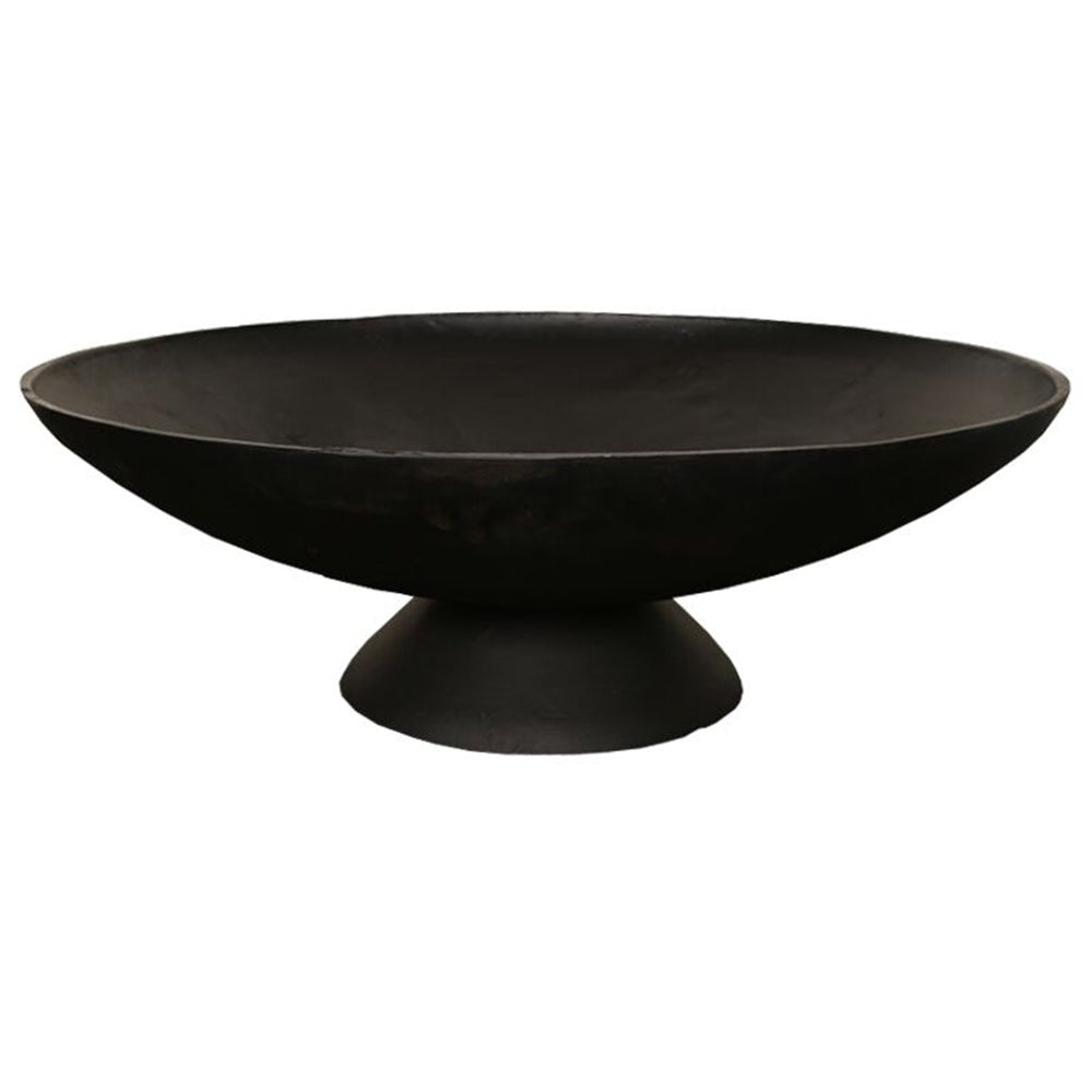 Lassen Cast Iron Wood Burning Fire Pit - Black 78cm - Outdoorium