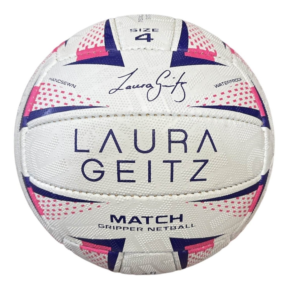 Laura Geitz Match Gripper Netball Hand Sewn Waterproof Official Size 4 | Outdoorium