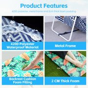 Lazy Dayz Fold Up Beach Lounger - Makena | Outdoorium
