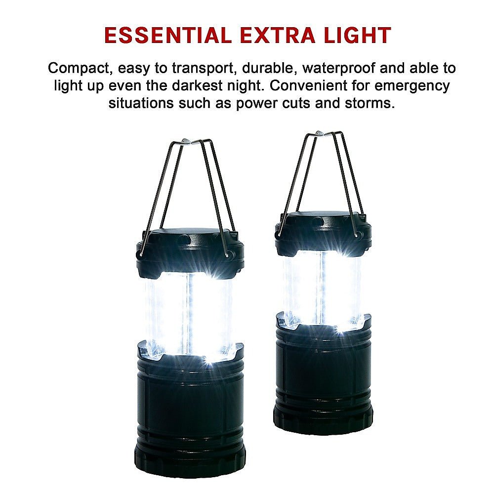 LED Camping Lantern, Super Bright Portable 2 Pack - Outdoorium