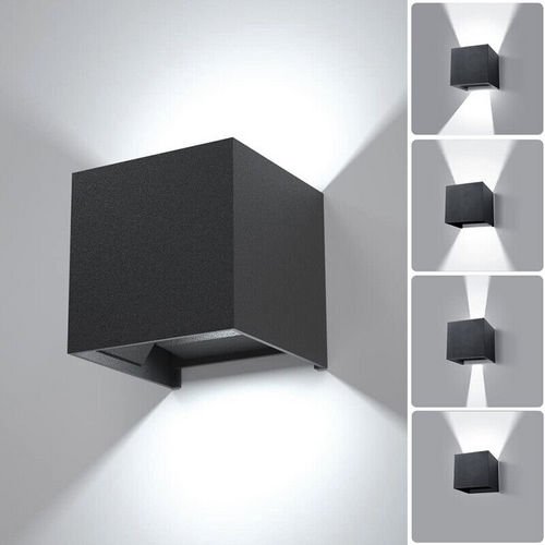 LED Wall Light Cube 12W Waterproof Outdoor Indoor Lighting Fixtures Cool - Outdoorium