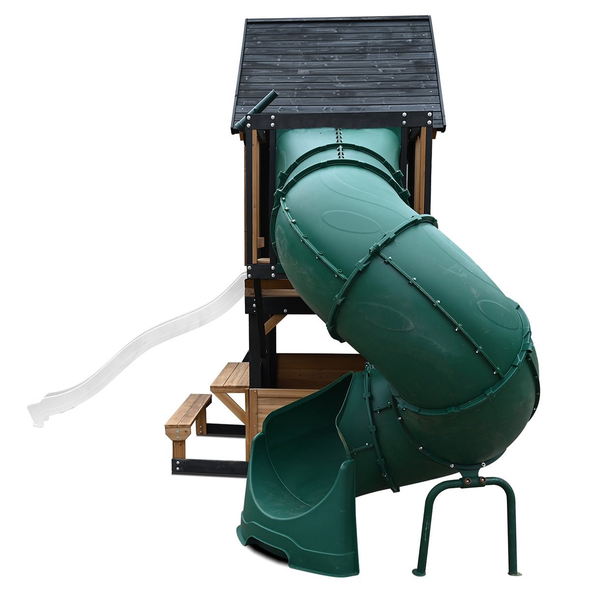 Lifespan Kids Claremont Swing Set & Play Centre with 2.2m Slide (White) | Outdoorium