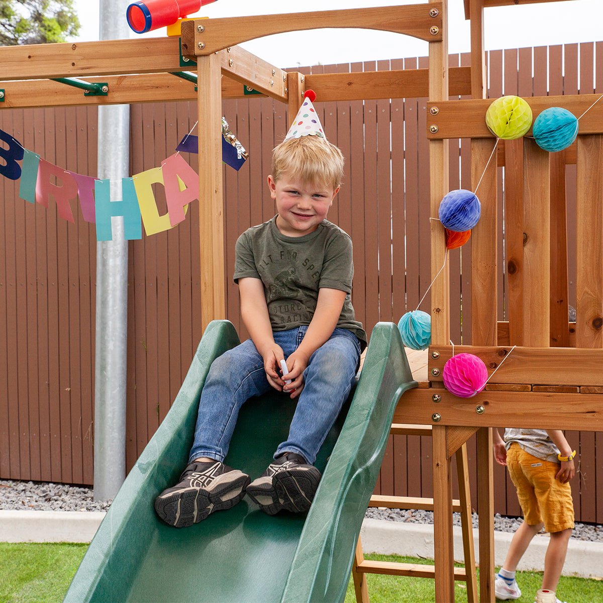 Lifespan Kids Coburg Lake Play Centre with Green Slide - Outdoorium