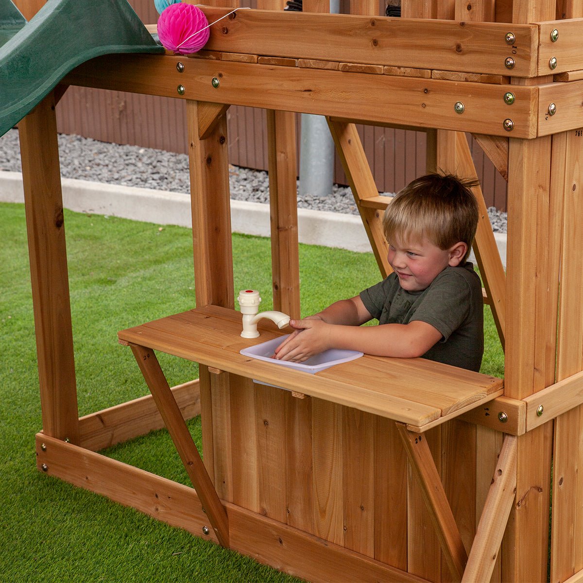 Lifespan Kids Coburg Lake Play Centre with Green Slide - Outdoorium