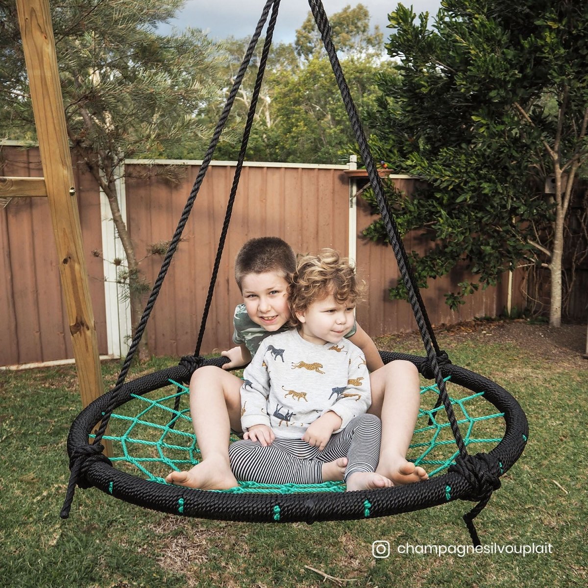 Lifespan Kids Oakley Swing Set with 1.2m Spidey Web Swing - Outdoorium