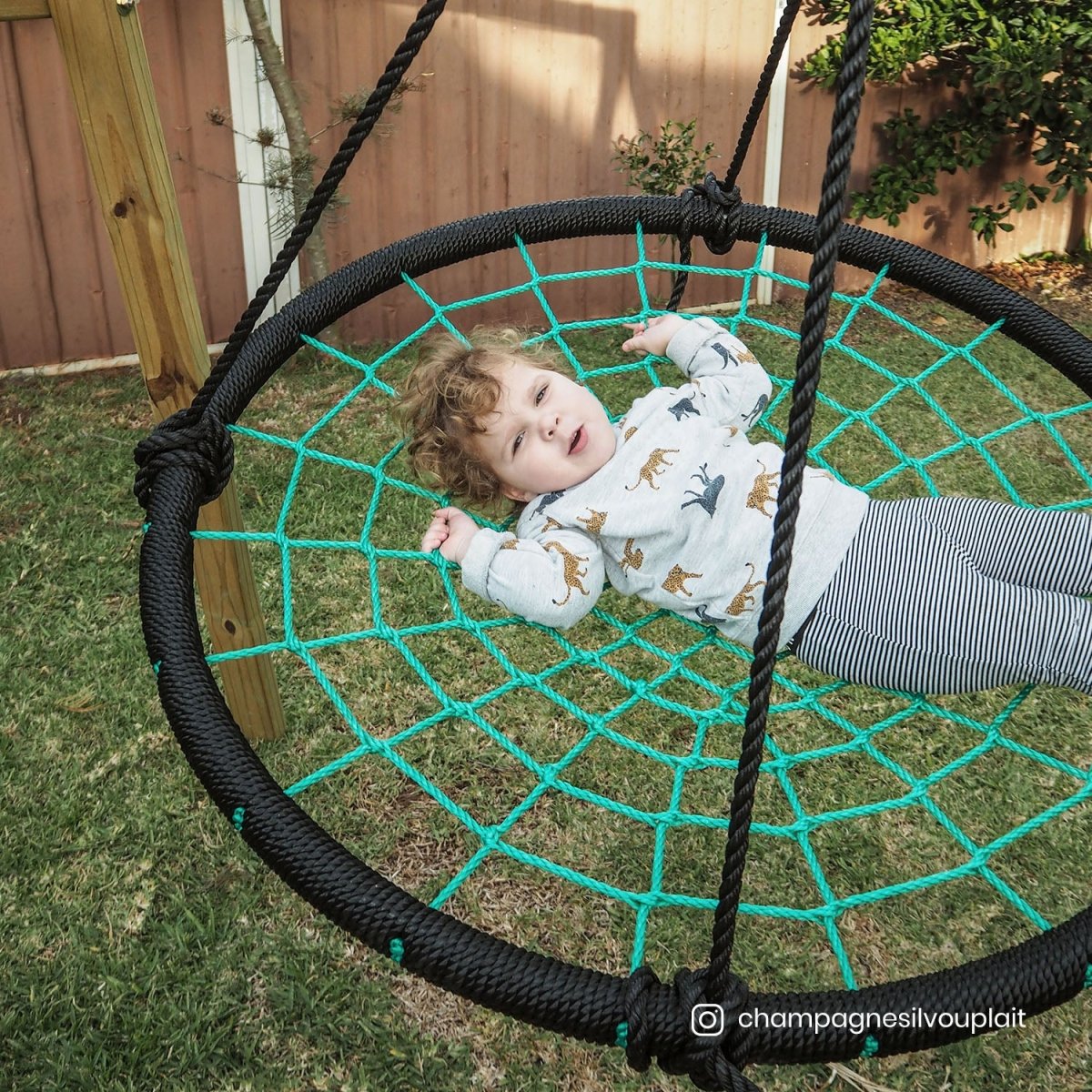 Lifespan Kids Oakley Swing Set with 1.2m Spidey Web Swing - Outdoorium