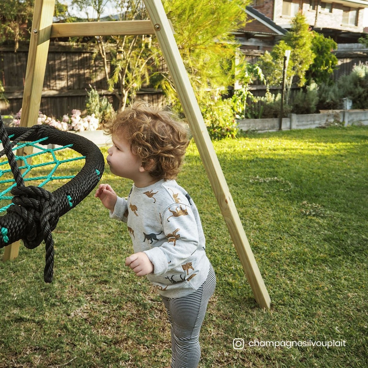 Lifespan Kids Oakley Swing Set with 1.2m Spidey Web Swing - Outdoorium