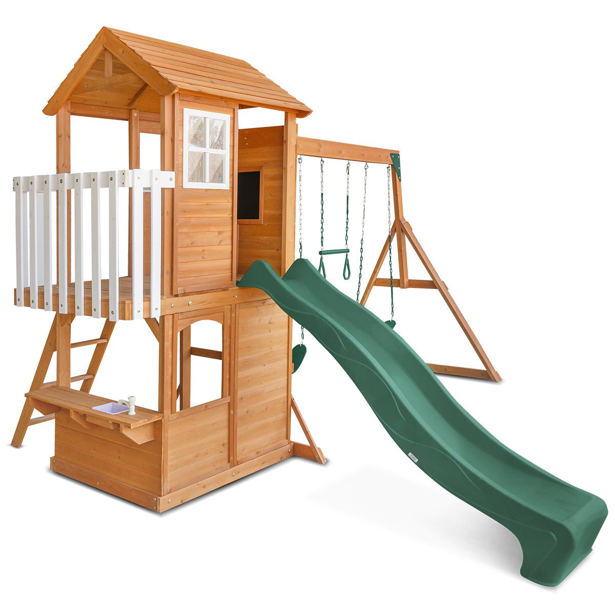 Lifespan Kids Springlake Play Centre With 2.2m Green Slide - Outdoorium