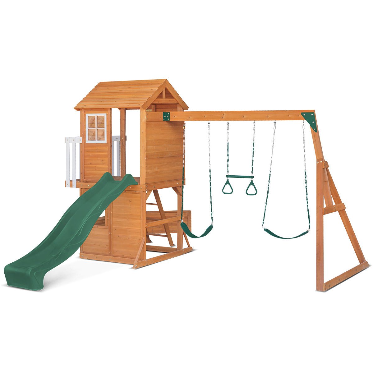 Lifespan Kids Springlake Play Centre With 2.2m Green Slide - Outdoorium