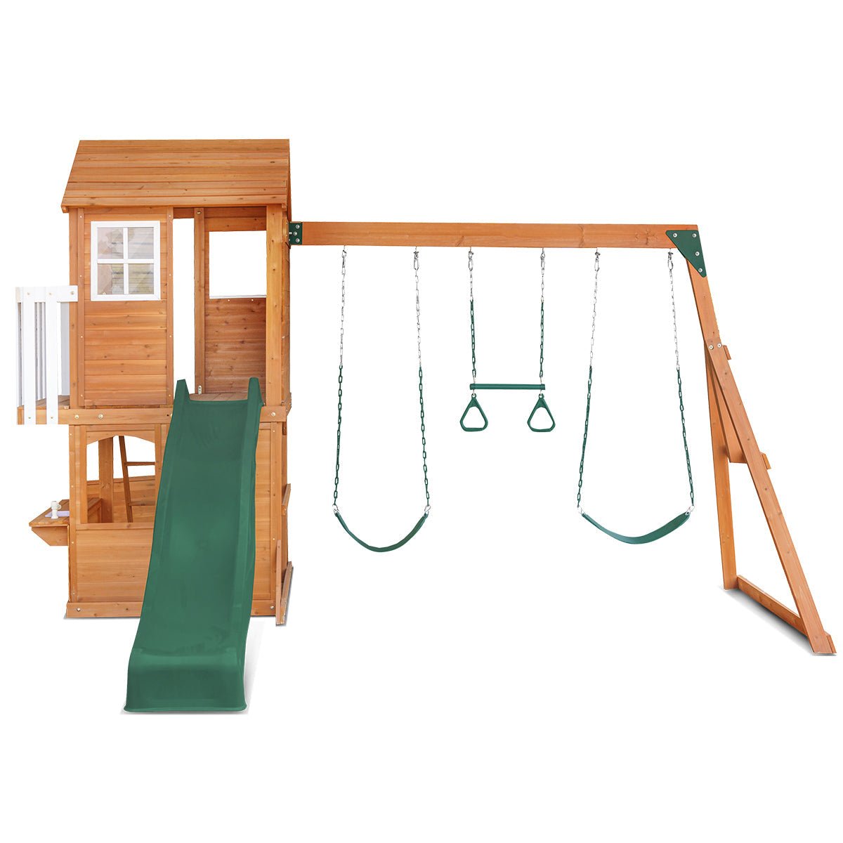 Lifespan Kids Springlake Play Centre With 2.2m Green Slide - Outdoorium