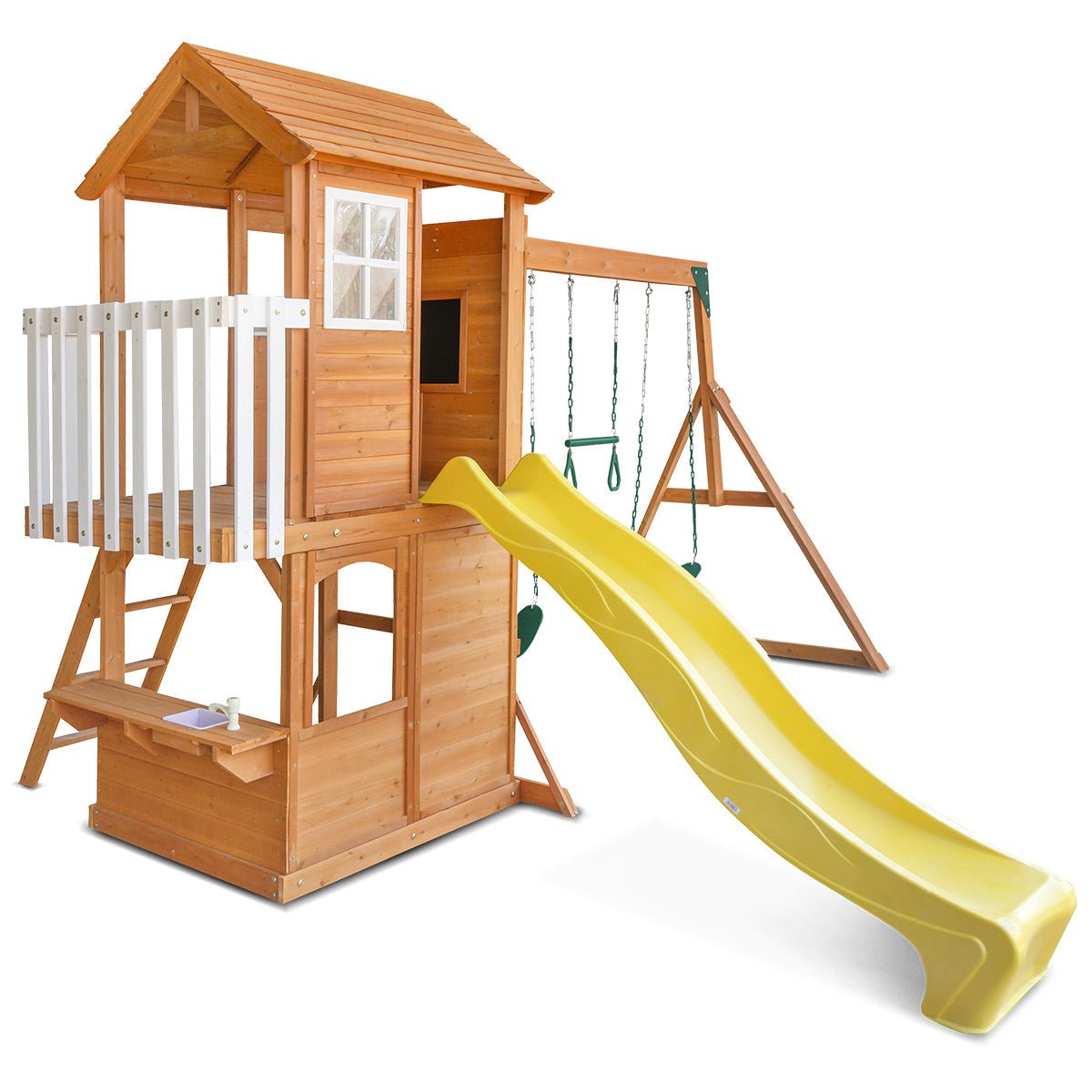 Lifespan Kids Springlake Play Centre With 2.2m Yellow Slide - Outdoorium