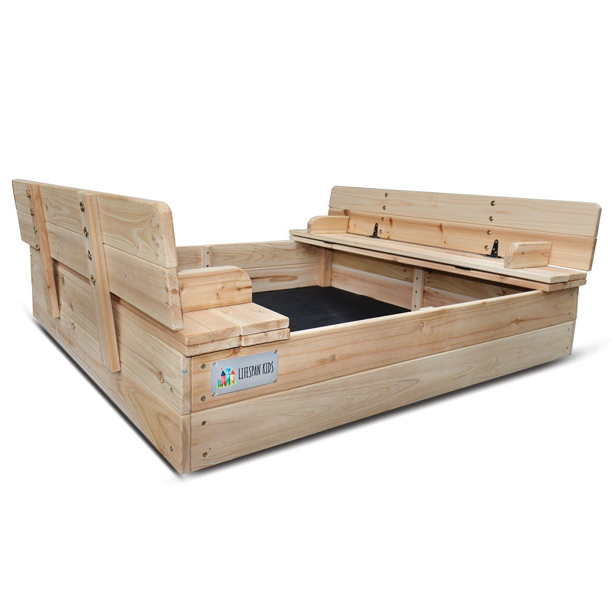 Lifespan Kids Strongbox 2 Square Sandpit - Outdoorium