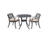 Marco Aluminium 3 Pce Setting(CAT - 090 black + CAC - 042) | Outdoorium