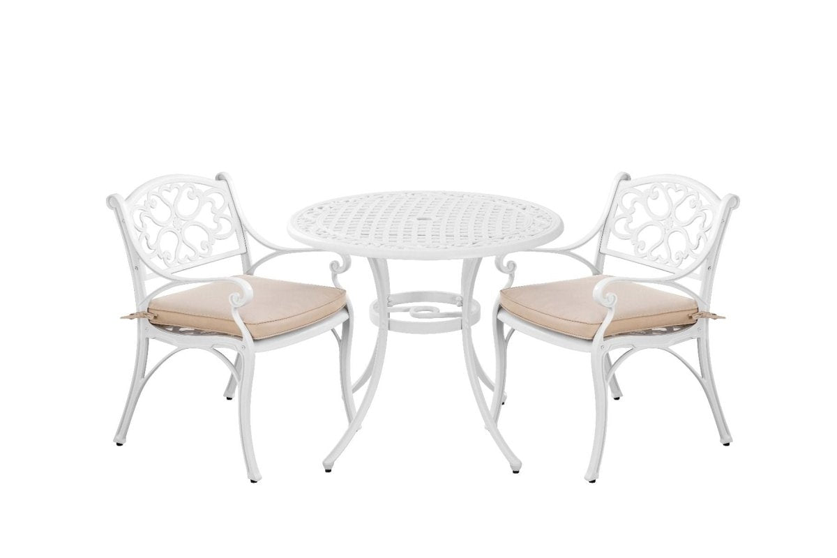 Marco Aluminium 3 Pce Setting(CAT - 090 white + CAC - 042 white) | Outdoorium