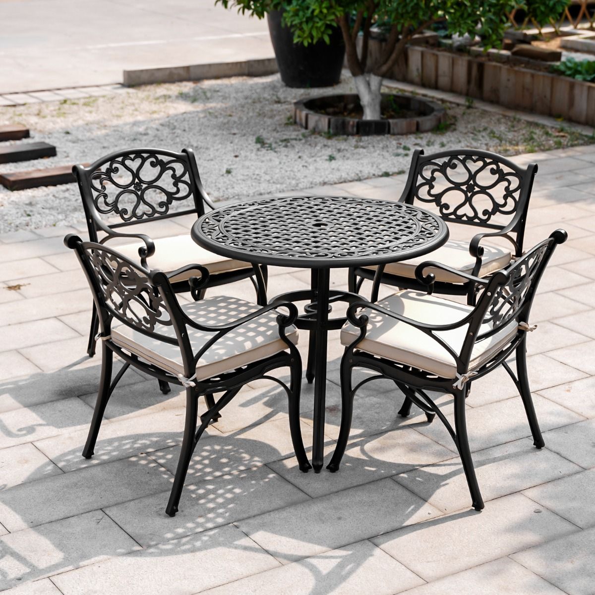 Marco Aluminium 5 Pce Setting(CAT - 090 balck+2 x CAC - 042)) | Outdoorium