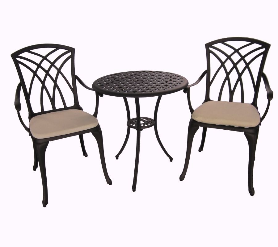 MAURITIUS CAST ALUMINIUM 3 PCS SETTING | Outdoorium
