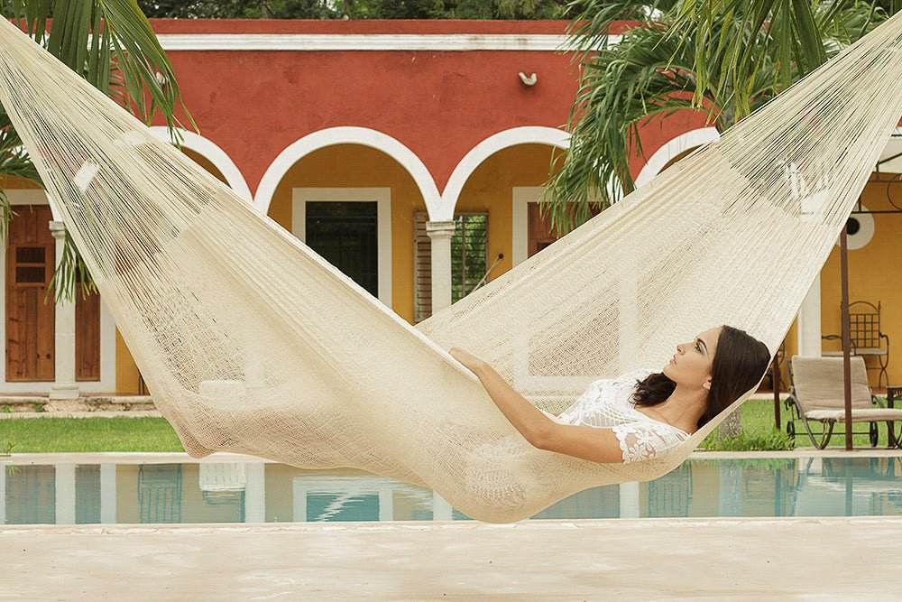 Mayan Legacy Bed Cotton hammock - Classic in Marble colour | Outdoorium